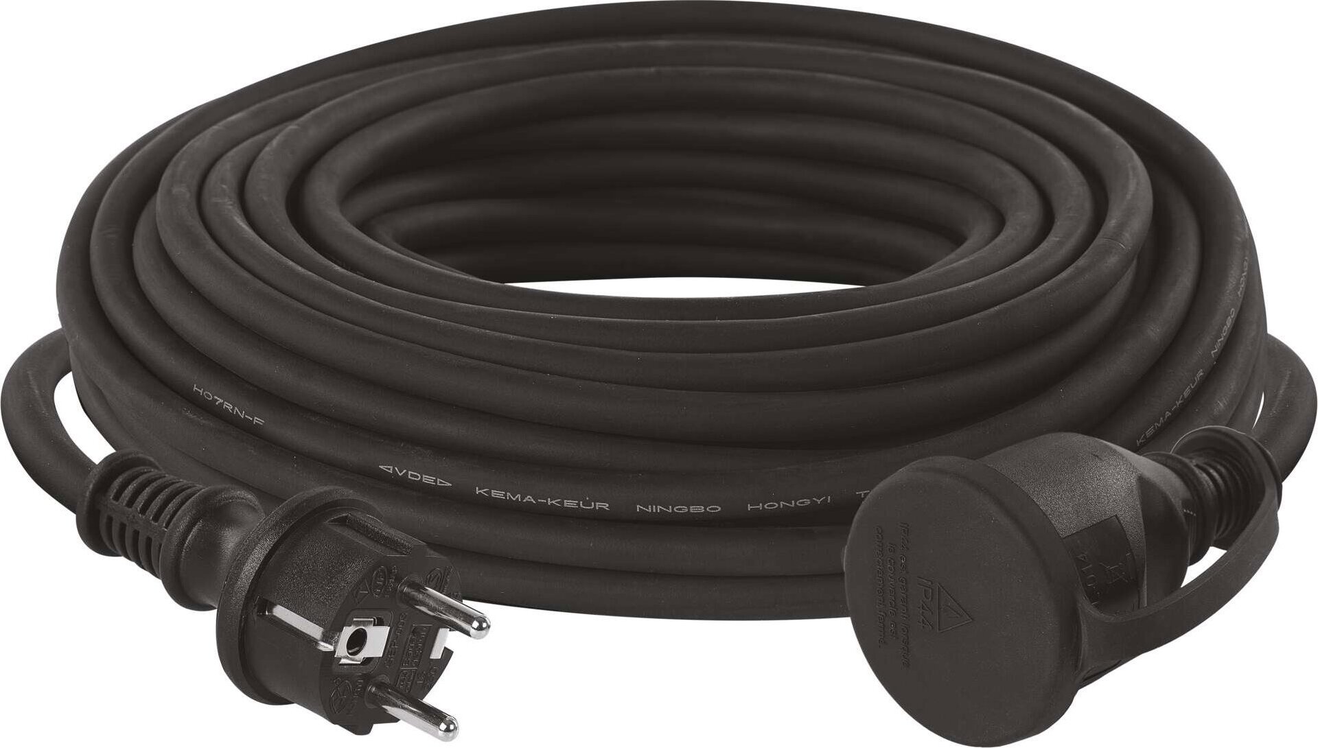Emos Predlžovací kábel gumový 20m 3 × 1.5mm, čierny