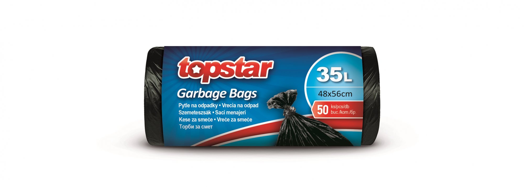 TOPSTAR Vrecia na odpad 35 l, 50 ks