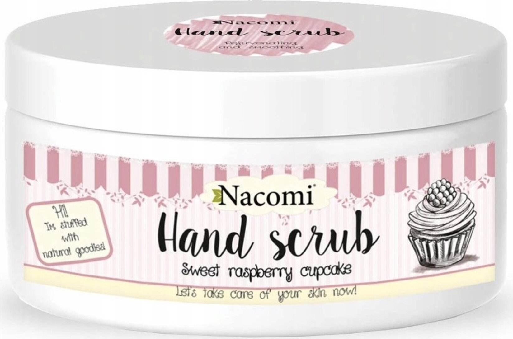 NACOMI Hand Scrub Raspberry Cupcake 125 g