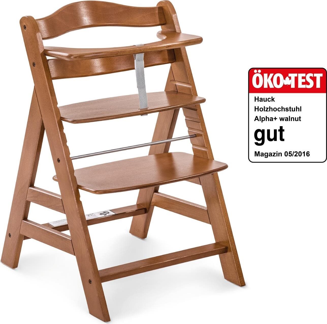 HAUCK Alpha+ drevená stolička Walnut