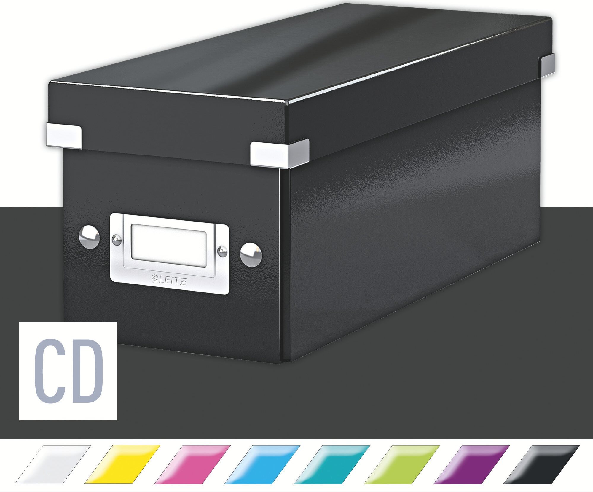 Leitz WOW Click & Store CD 14,3 x 13,6 x 35,2 cm, čierna