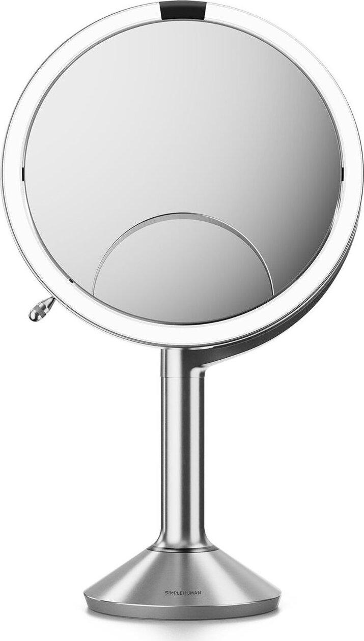 Simplehuman Trio so senzorom a osvetlením, 1/5/10× zväčšenie, nehrdzavejúca oceľ