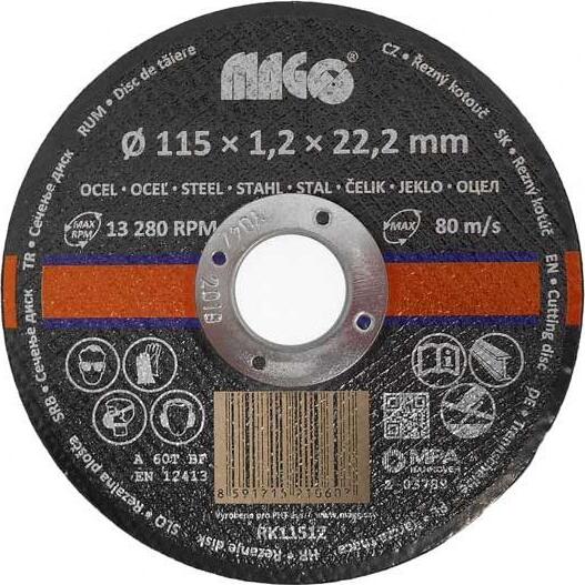 MAGG Rezný kotúč na kov 115 × 1,2 × 22,2 mm