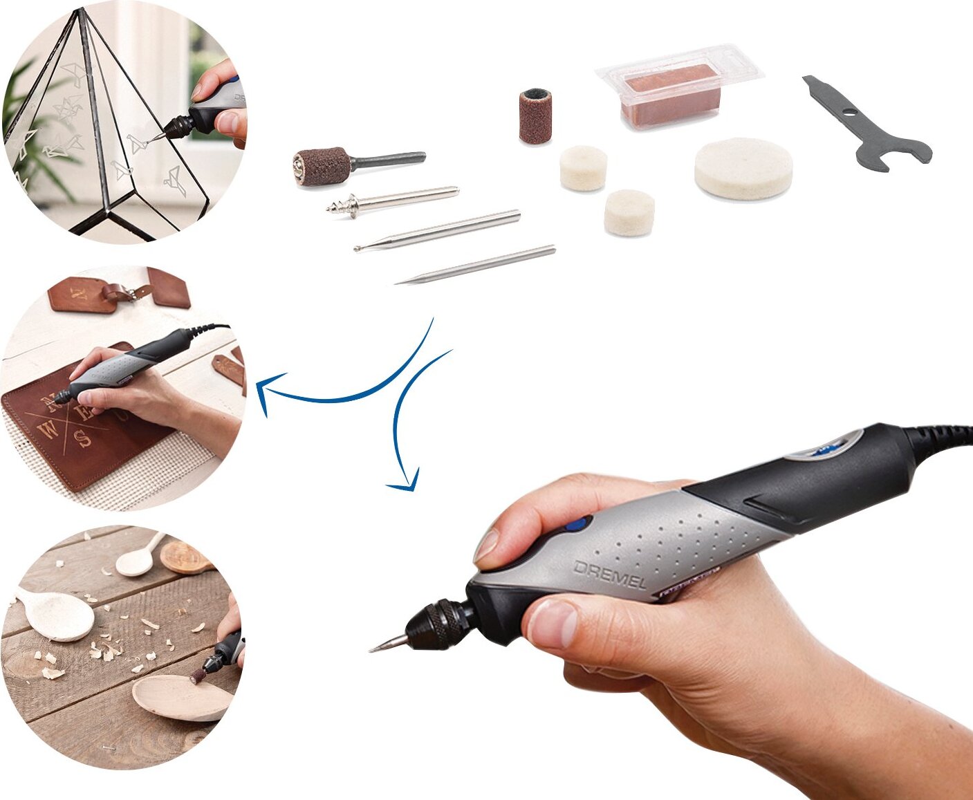 DREMEL Priama brúska elektrická Stylo+ 2050, 15 ks príslušenstva F.013.205.0JM