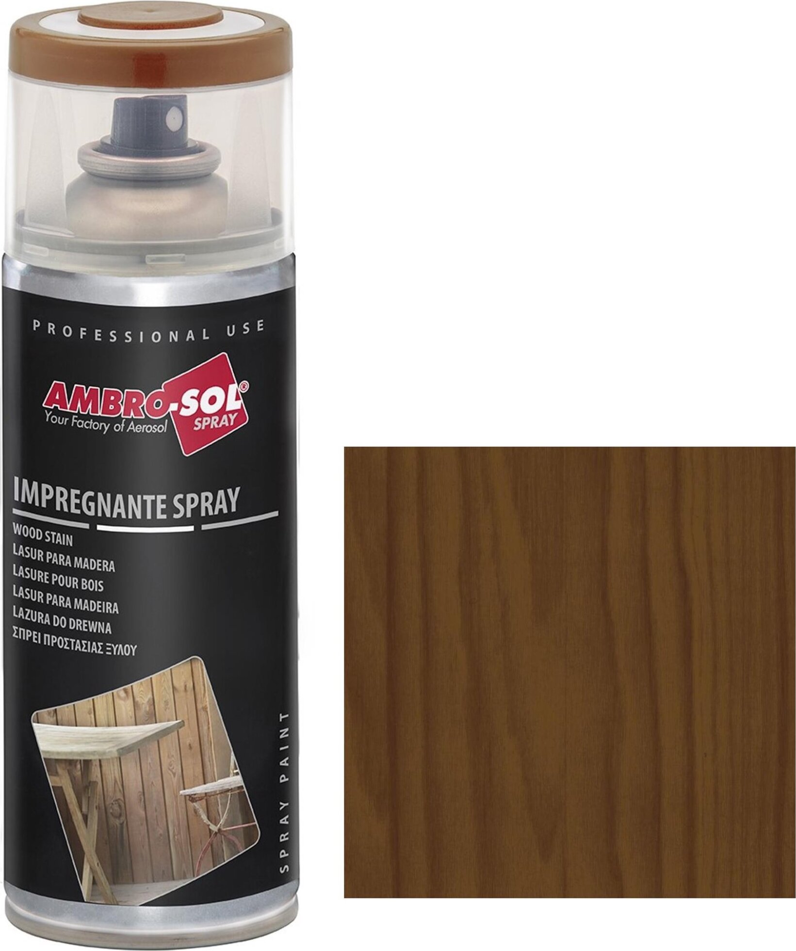 Wilckens Lazúra na drevo v spreji Wood Stain, 400 ml, AS. V407NS