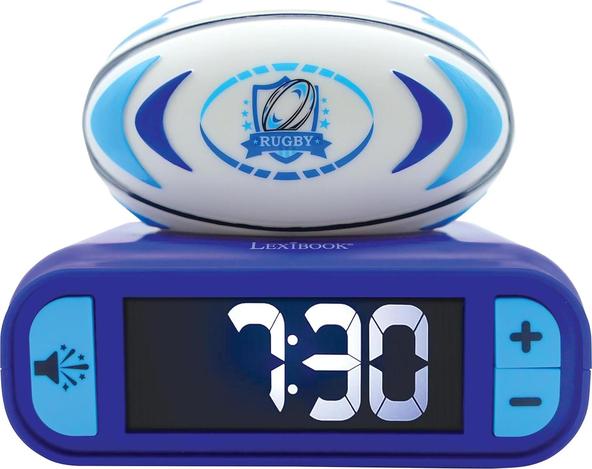 Lexibook Budík s nočným 3D svetlom Rugby lopta