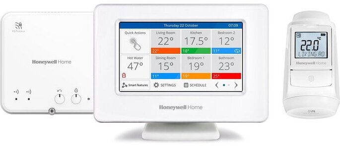 Honeywell Home EvoHome EVO-HOUSE-PLUS, EvoHome Touch WiFi + 1× termohlavica EVO-TRV + spínacie relé