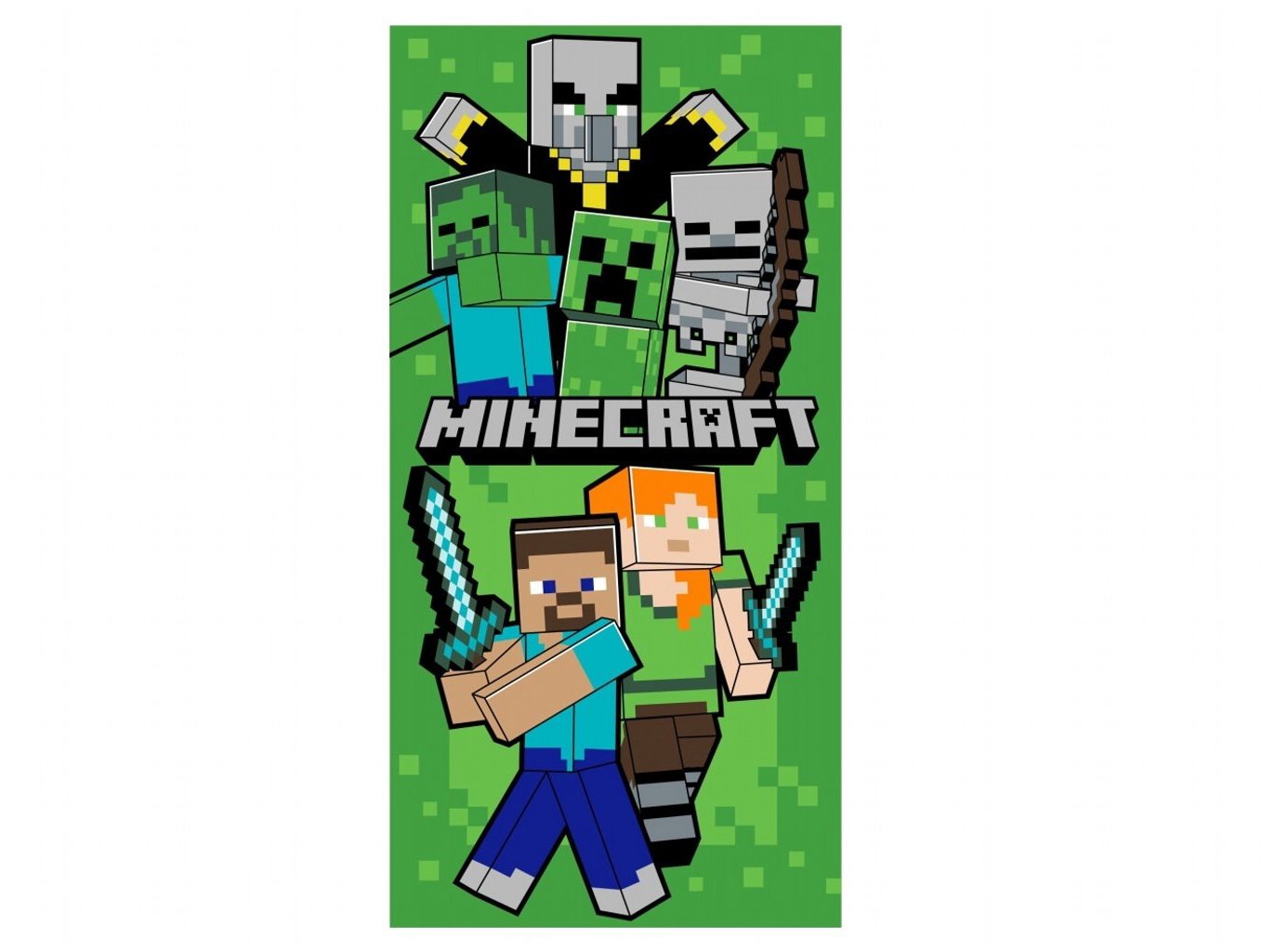 Jerry Fabrics Osuška Minecraft Lets Survive 70 × 140 cm