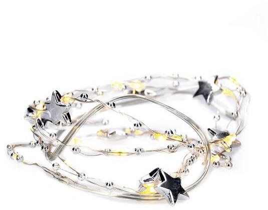 Solight LED retiazka s dekoráciami, 20 LED, 1 m, 2× AA, IP20