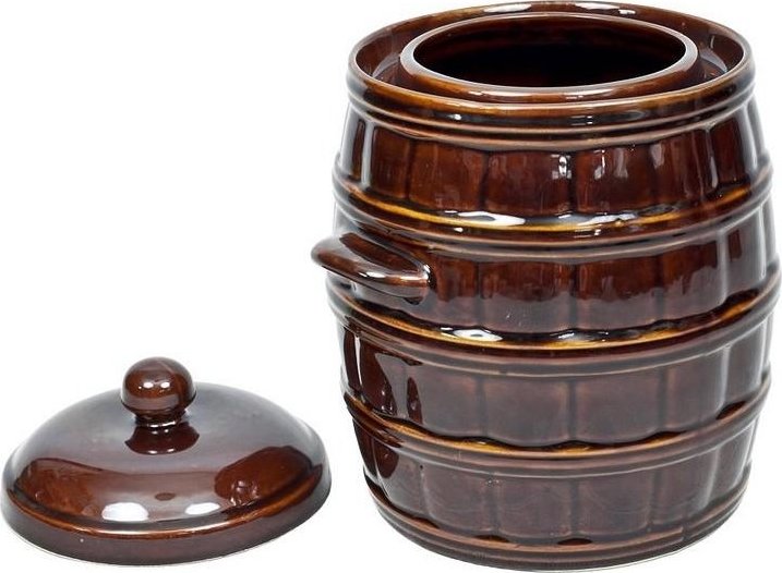 DuraHome Súdok keramický s pokrievkou, hermetický, 25 l