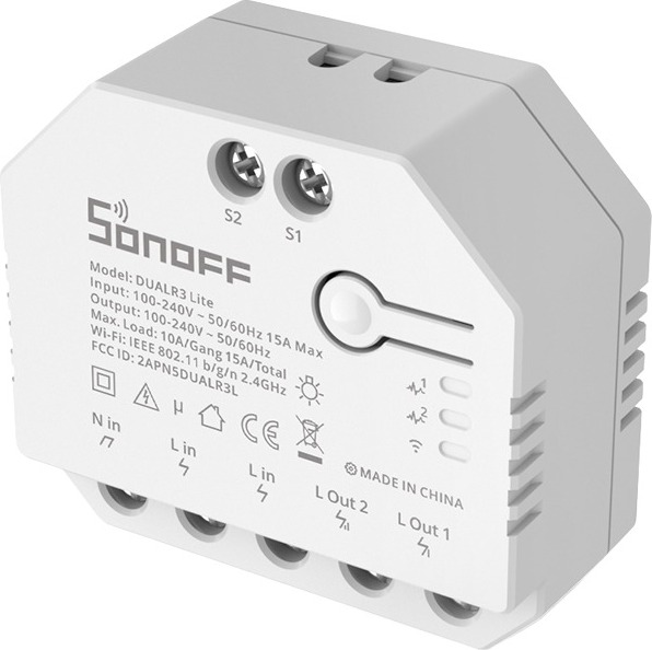 SONOFF DUALR3 Lite 2-Gang Smart Switch