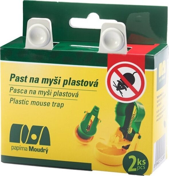 PAPÍRNA MOUDRÝ - Pasca na myši plastová, 2 ks