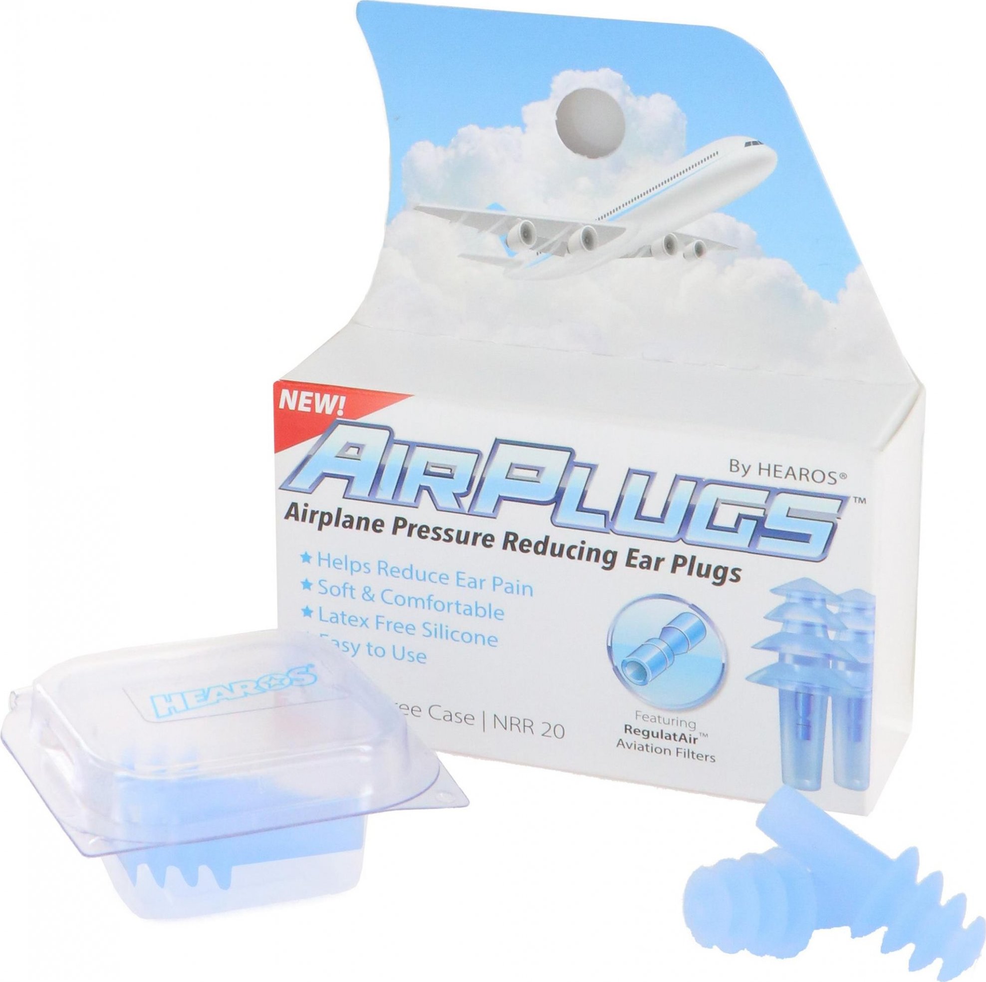 HEAROS AirPlugs Airline Pressure Reducing Earplugs