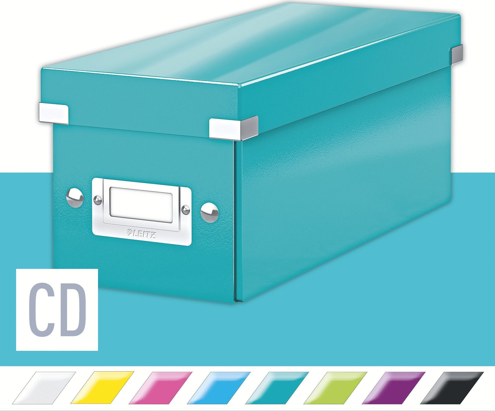 Leitz WOW Click & Store CD 14,3 x 13,6 x 35,2 cm, ľadovo modrá