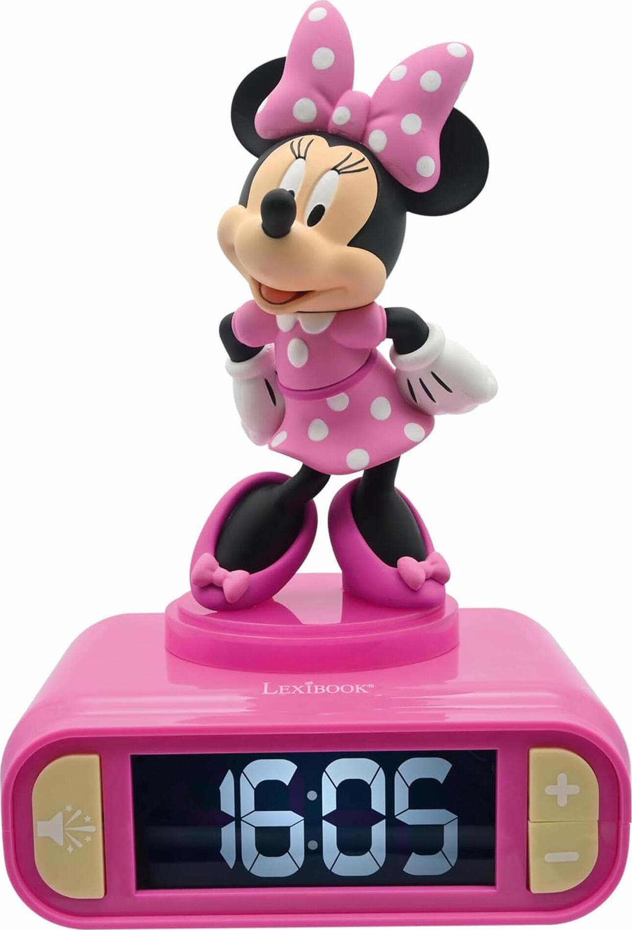 Lexibook Budík s nočným 3D svetlom Myška Minnie