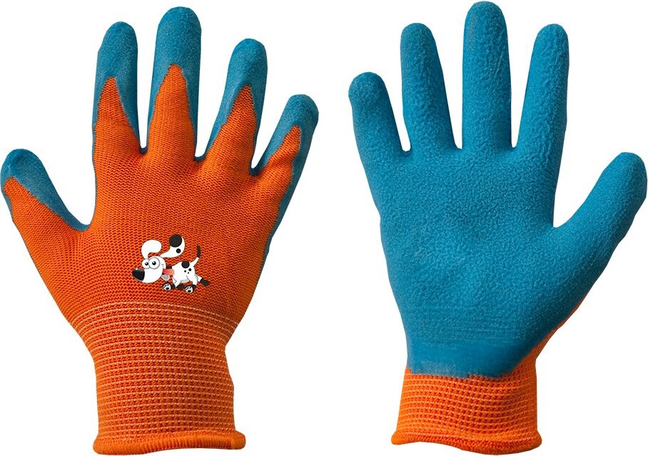 BRADAS Detské záhradné rukavice Orange veľ. 2