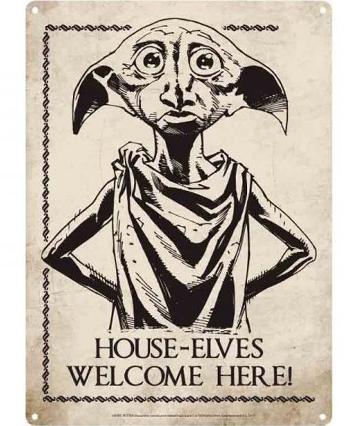 Harry Potter – Dobby – plechová 3D ceduľa na stenu