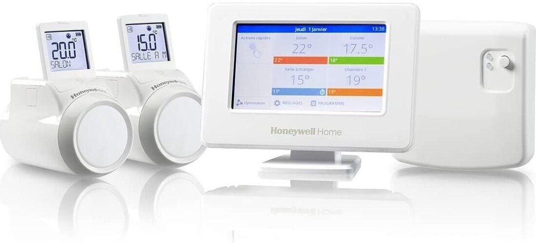Honeywell Evohome Starter Set 2 Kotol CZ THR99C3112, Evohome Touch WiFi + 2× termohlavice