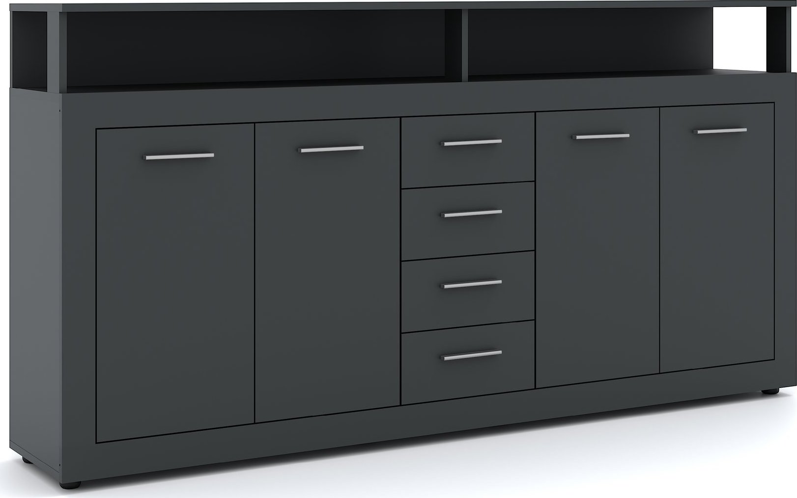 Komoda Luna XXL, antracitová