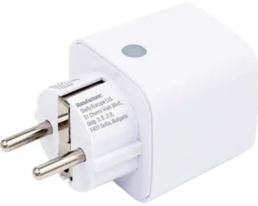 Shelly Plug M Gen3, zásuvka s meraním spotreby, WiFi, Matter, biela, 4 ks