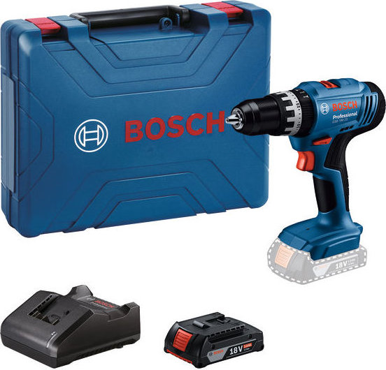BOSCH Professional Vŕtačka AKU s príklepom GSB 18V-25, nabíjačka, L-BOXX 0.601.9K9.309 (1× 2 Ah)