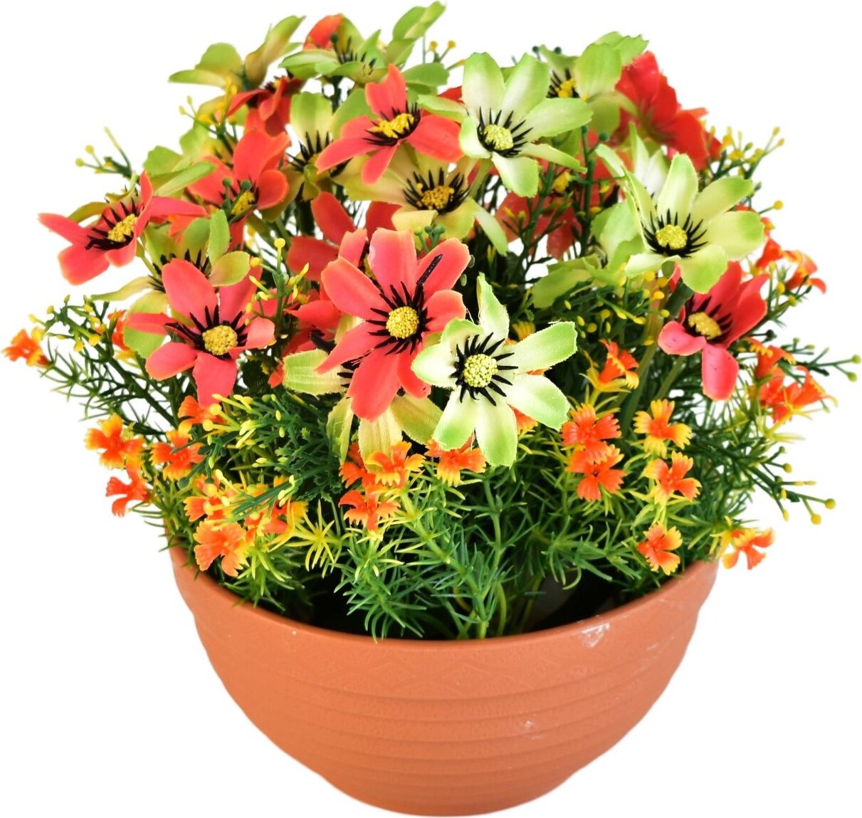 BerryHome Kvetinová miska oranžová, priemer 23/21 cm