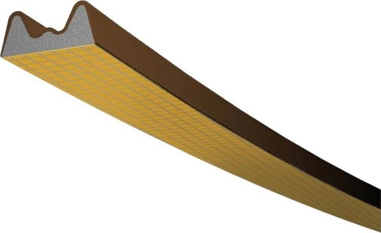 Trelleborg tesnenie TLT do okien a dverí, profil K 6 H, 9 × 4 mm, hnedé, 2 × 3 m
