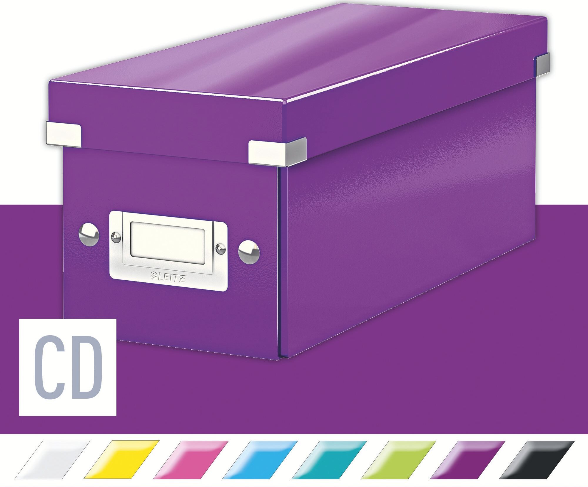 Leitz WOW Click & Store CD 14,3 x 13,6 x 35,2 cm, purpurová