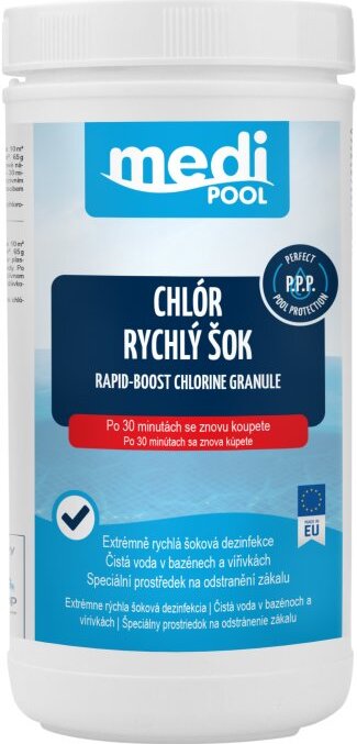 CF GROUP mediPOOL Rapid-Boost chlórový granulát 1,2 kg