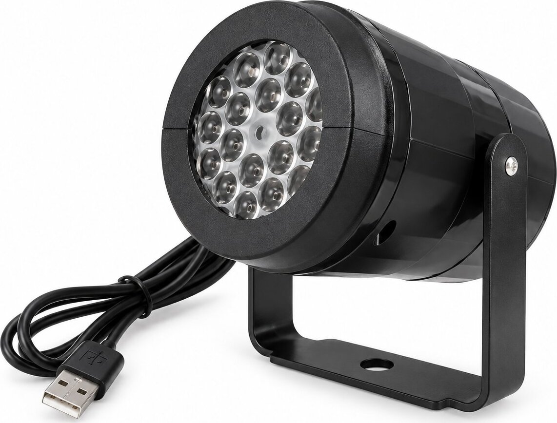 PHgate LED projektor snehových vločiek s USB napájaním
