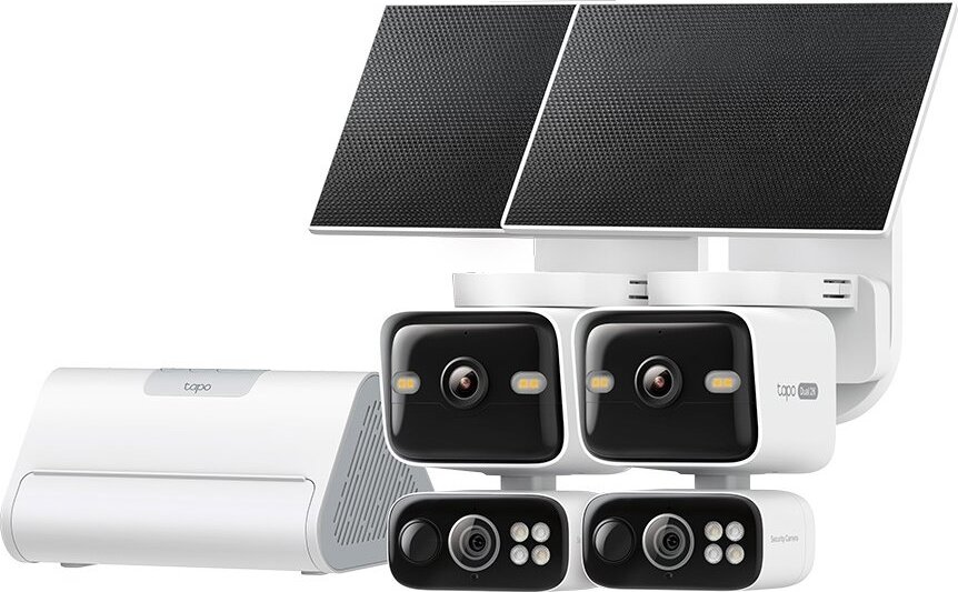 TP-Link Tapo HB410, Solar Cam 2K Dual Lens (2-Cam Kit)