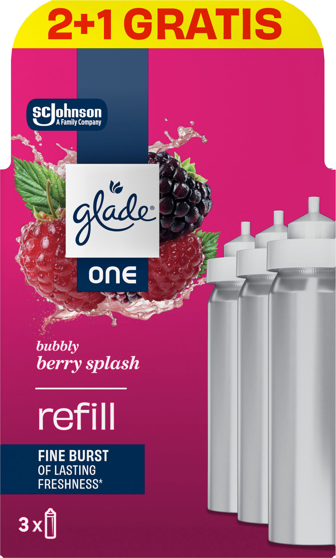 GLADE One Bubble Berry náplň 3× 10 ml