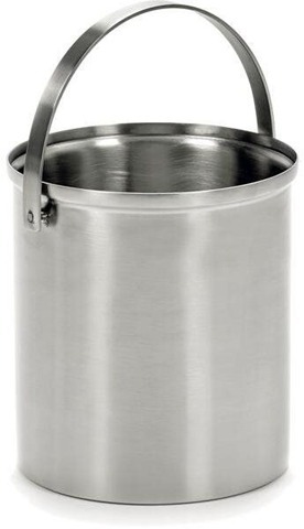 SERAX S Vedro na ľad z kefovanej ocele 14 cm, strieborné