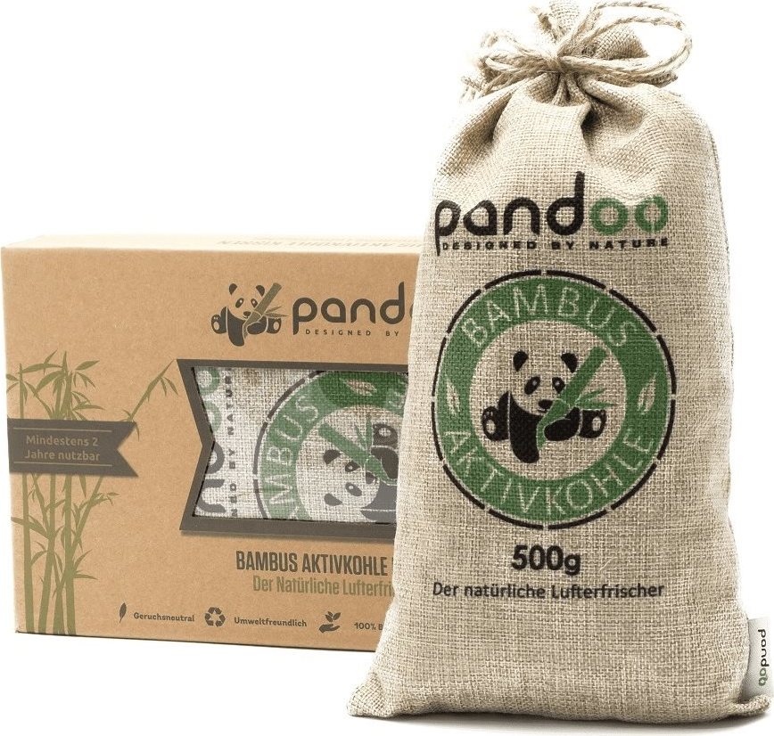 PANDOO Prírodný bambusový čistič vzduchu s aktívnym uhlím 1× 500 g