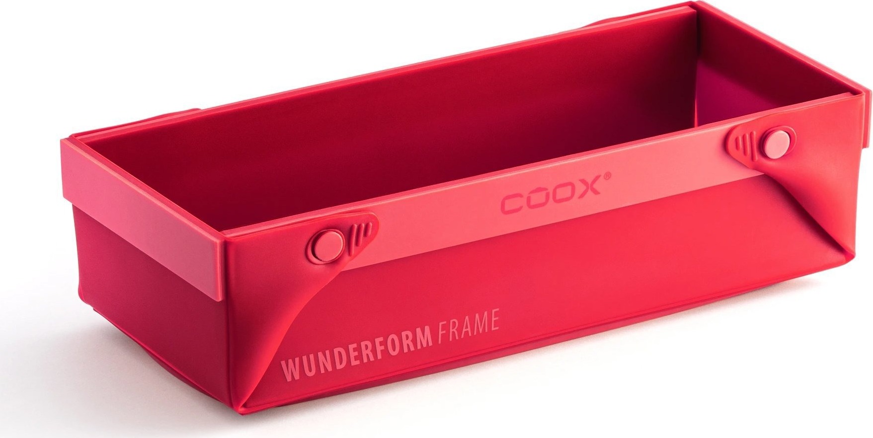 COOX Rozkladacia silikónová forma Wunderform Frame M, červená