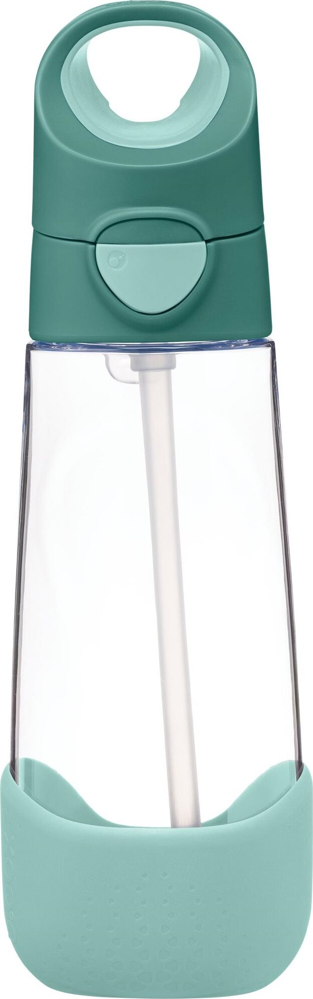 b.box Fľaša na nápoj so slamkou 600 ml – emerald forest