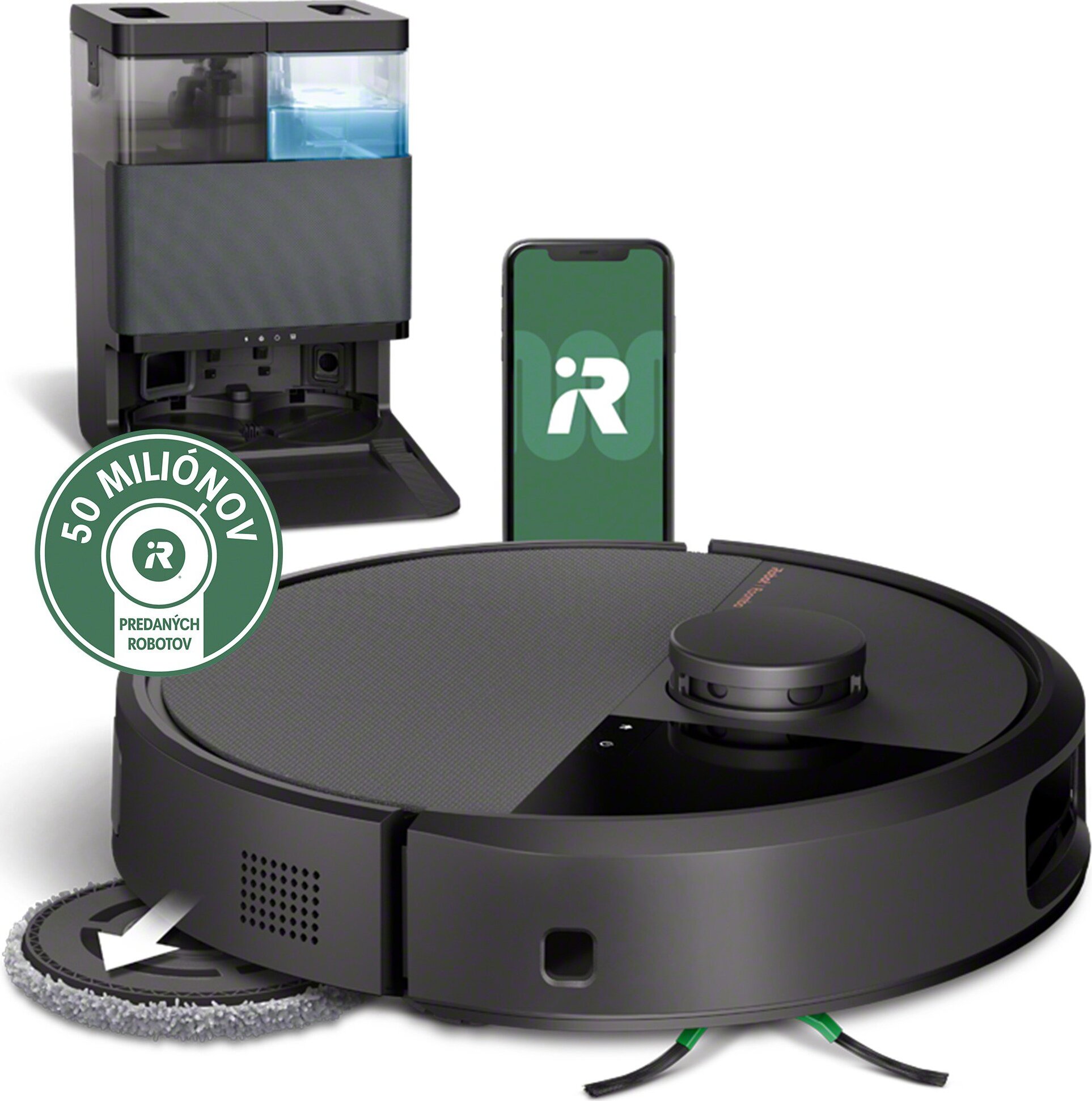 iRobot Roomba Plus 505 Combo + AutoWash dock Black