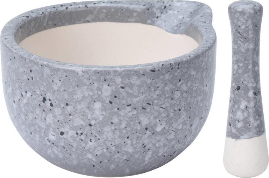 EH Excellent Houseware, Mažiar, keramický, sivý