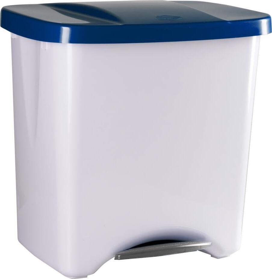 Denox Ecologic pedálový odpadkový kôš 50 l, plast, modrý