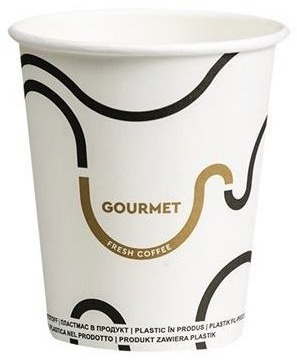 Intertan SA Tessera Téglik papierový Gourmet white 330 ml, priemer 90 mm, 50 ks