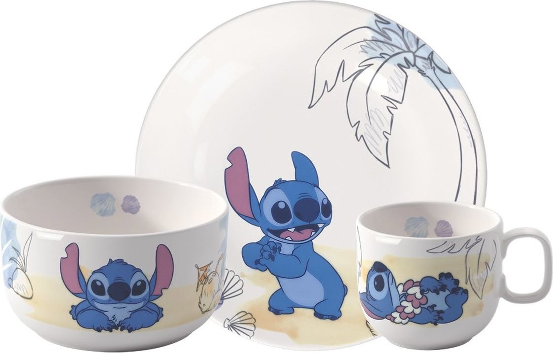 Detská jedálenská súprava z kolekcie DISNEY STITCH 3 ks