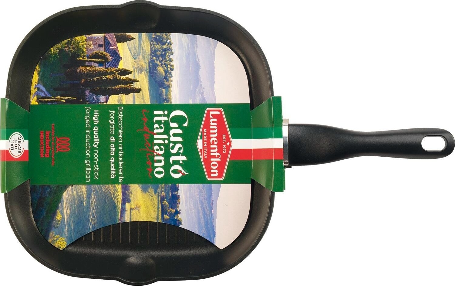 Lumenflon Gusto Italiano Grilovacia panvica s nepriľnavým povrchom 28 × 28 cm