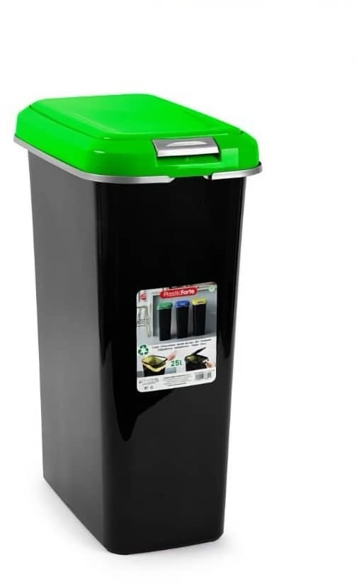 Plastic Forte kôš 25 l na triedený odpad zelený