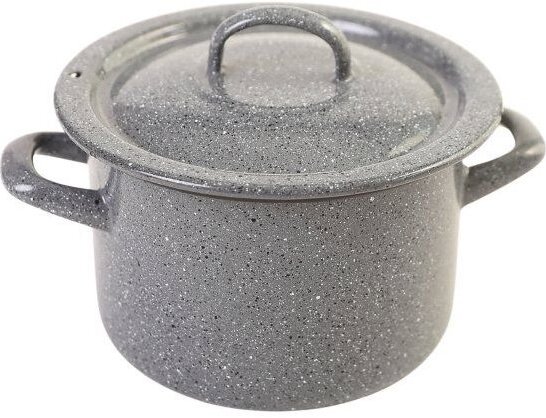 Metalac Kámen, hlboký smaltovaný hrniec Klasik s pokrievkou 16 cm, 2,3 l