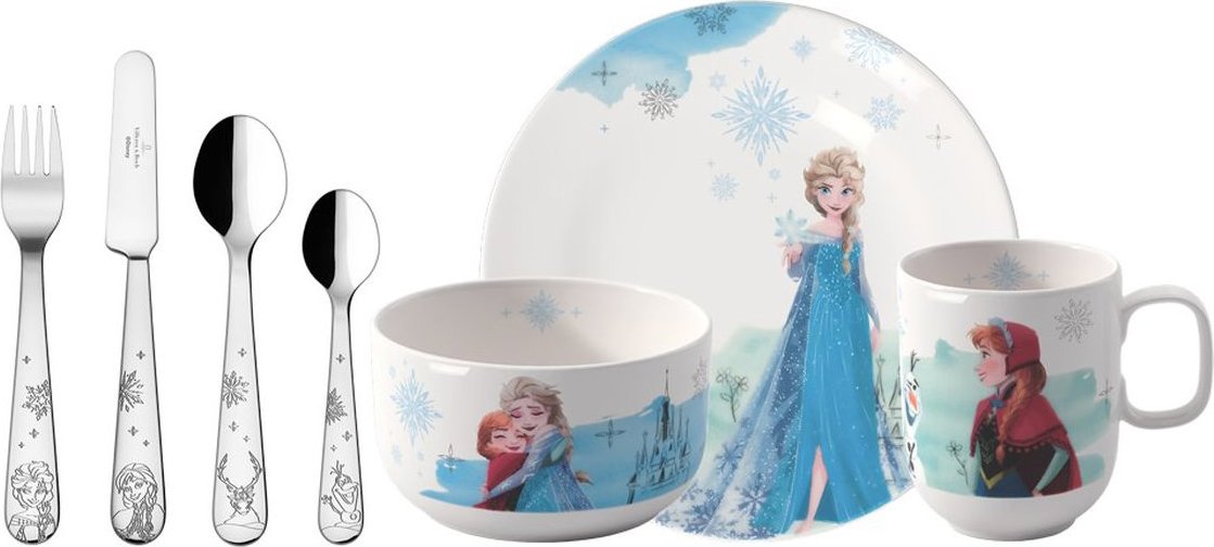 Detská jedálenská súprava z kolekcie DISNEY FROZEN 7 ks