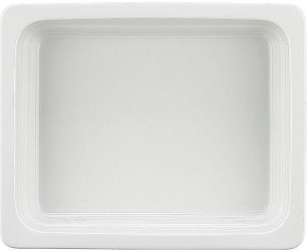 SCHÖNWALD Gastronádoba 1/2 , 325 × 265 mm, v = 100 mm, biela, porcelán