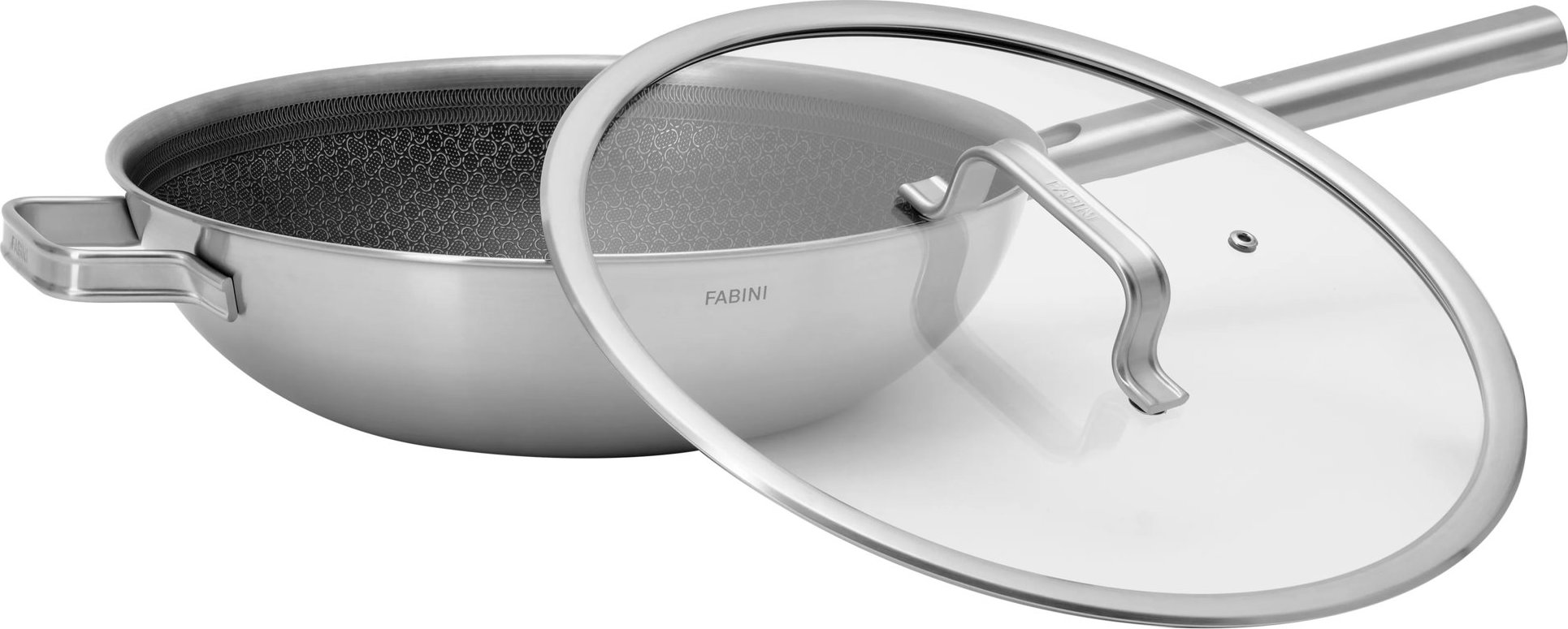 FABINI Wok, panvica s pokrievkou Hybrid Standard 30 cm