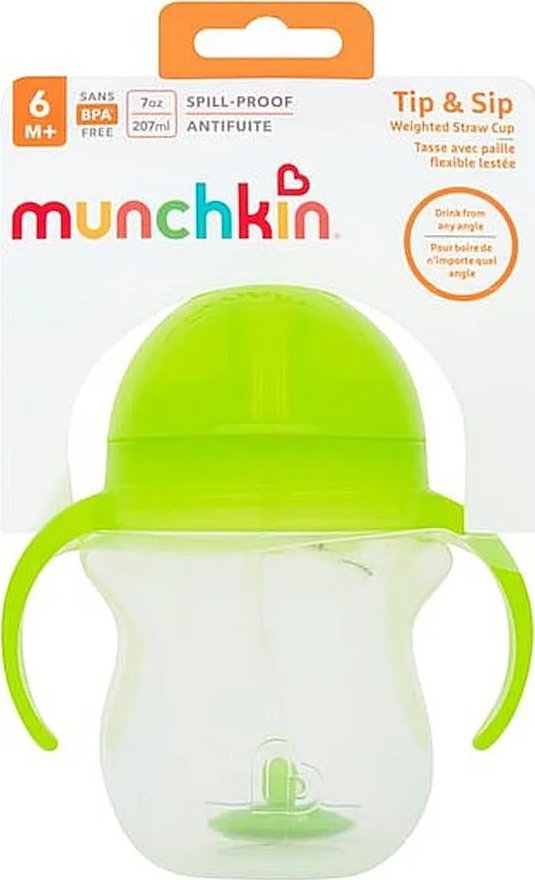 Munchkin Click Lock™ Tip & Sip hrnček, 207 ml, 6m+, zelený