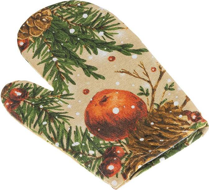 BELLATEX Vianočné šišky a jablká 28 × 18 cm