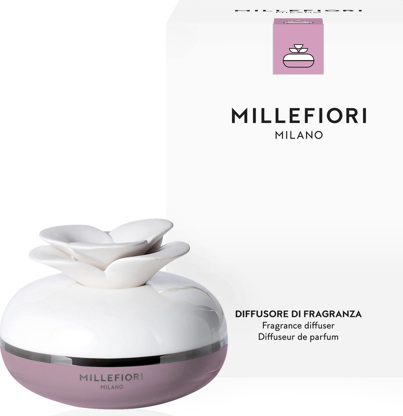MILLEFIORI MILANO Air dizajn Flower Pink 130 ml